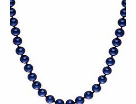 0.8cm blue Tahitian pearl necklace