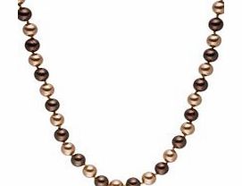 0.8cm brown Tahitian pearl necklace