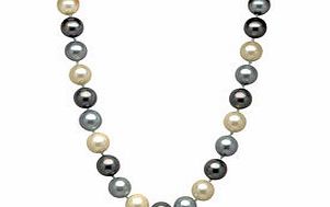 1.2cm blue Tahitian pearl necklace