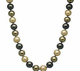 1.2cm pearl necklace in black and green