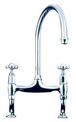 Perrin and Rowe 4192CP Traditional collection Ionian Two Hole Sink Mixer Tap