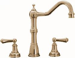 Perrin and Rowe 4771IG Country Collection Alsace Three Hole Mixer Tap