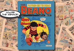 Personalised A3 Jump Through the Page Beano Poster