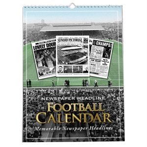 A4 Newspaper Football Calendar