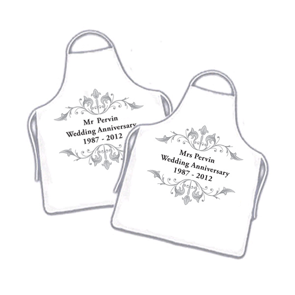 Personalised Anniversary Aprons