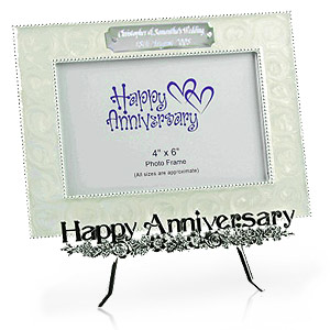 personalised Anniversary Easel Photo Frame