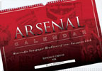 Arsenal Football A3 Calendar