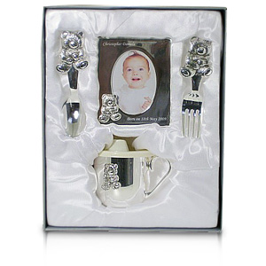 personalised Baby Frame Gift Set