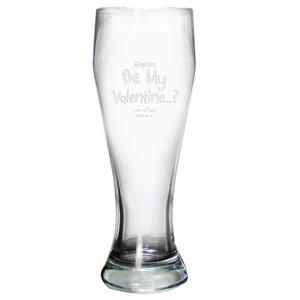 BE MY VALENTINE Giant Beer Glass