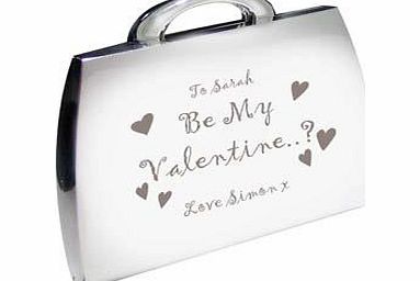 Personalised Be My Valentine Handbag Compact