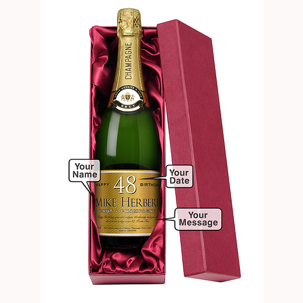 Personalised Birthday Champagne Bottle Only