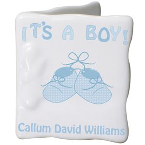 Bootee Its a Boy Message Card