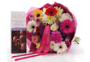 Personalised Bouquet and Chocolates