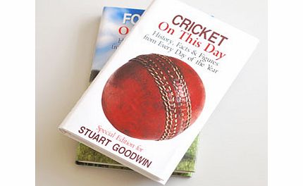 Personalised Cricket On This Day Book