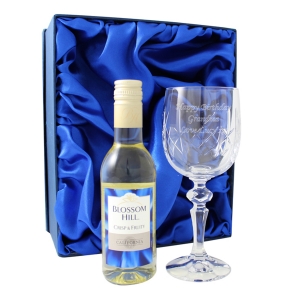 Crystal Glass and White Wine Gift Set