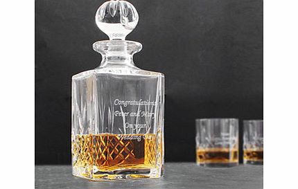 personalised Cut Crystal Decanter