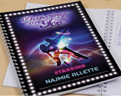 Personalised Dancing on Ice Notebook - A4