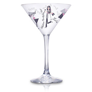 personalised Fabulous Birthday Girl Cocktail Glass