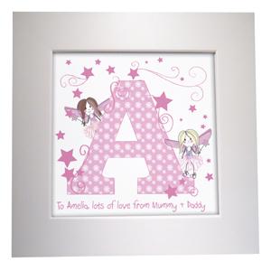 Personalised Fairy Letter Framed Canvas