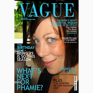 personalised Female Birthday Magazine Covers Vague