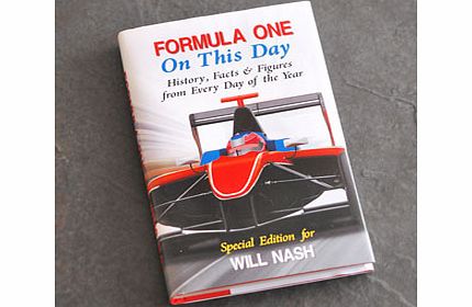 Personalised Formula 1 On This Day Book
