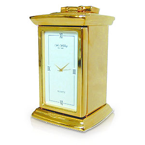 Gold Plated Palladium Carriage Clock