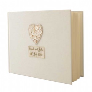 Guest Books - Mother Of Pearl Heart