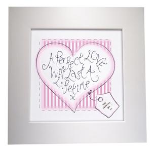 Heart Stitch Perfect Love Canvas