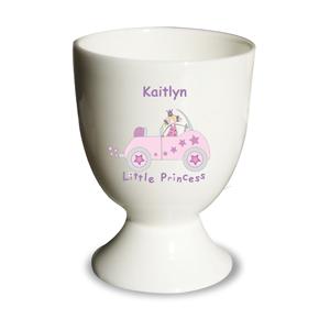 Little Princess in Car Egg Cup