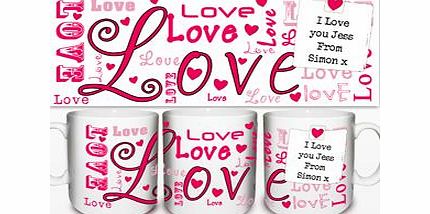 Personalised Lots of Loves Mug