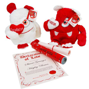 Personalised Love Monster with Declaration of