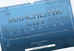 personalised Manchester City Football A3 Calendar