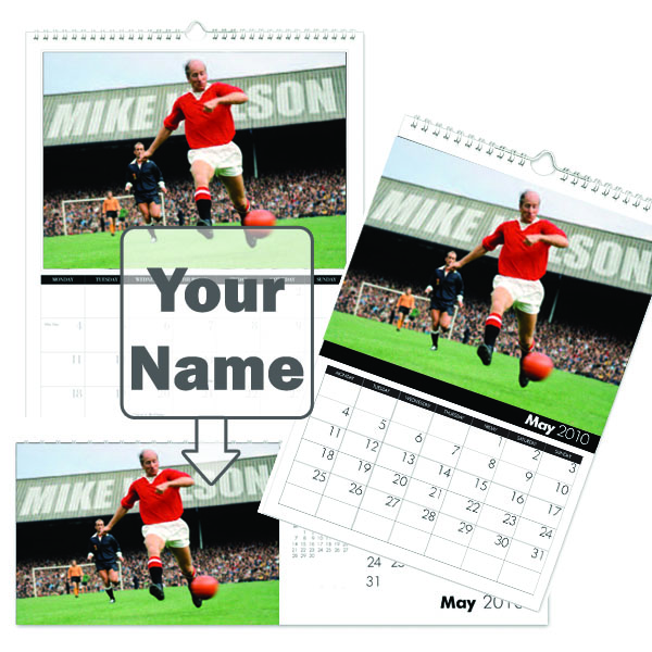 Personalised Manchester United Legends Calendar