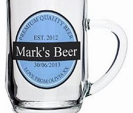 Personalised Memento Co Personalised Label Beer Tankard