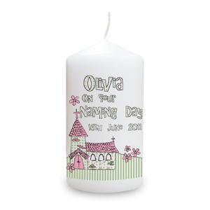 Pink Church Candle
