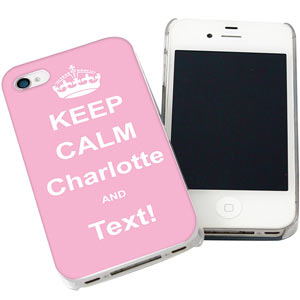 Personalised Pink Keep Calm iPhone Case
