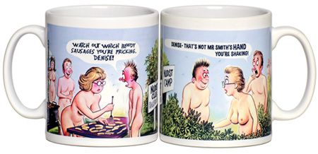 Personalised Postcard Saucy Mugs - For Her
