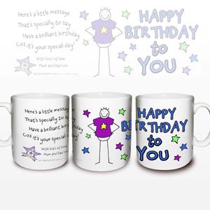 Purple Ronnie Birthday Male Mug