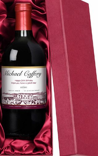 Personalised Red Wine Luxury Gift Box