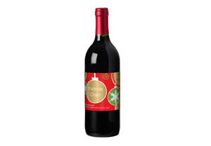Red Wine with Festive Christmas