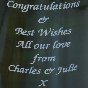 personalised Ruby Wedding Anniversary Champagne
