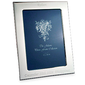 personalised Silver Plated 7 x 5 Photo Frame