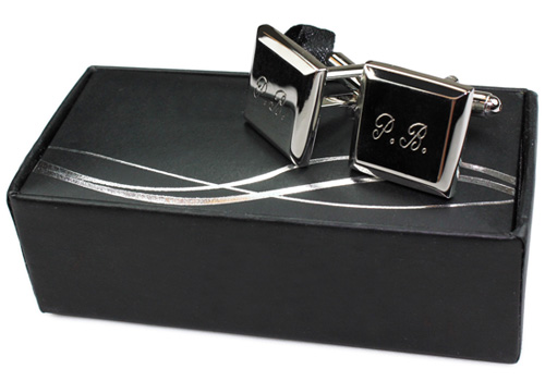 personalised Silver Plated Cufflinks