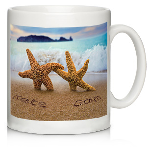 Personalised Starfish Couple Mug