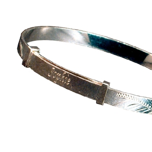 Sterling Silver Christening Bracelet