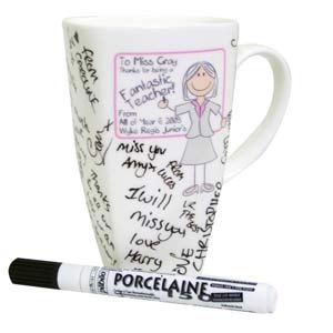 Teacher Message Mug and Pen-Pink