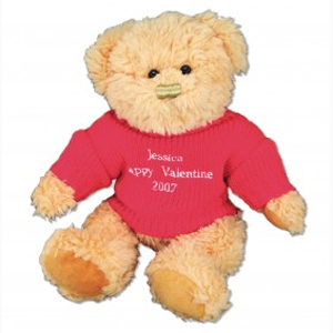 personalised Valentine Bear