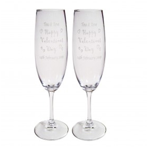 Valentines Day Champagne Flutes