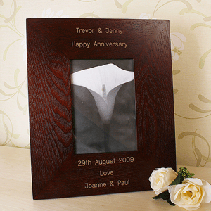 Personalised Wooden Frame - Walnut