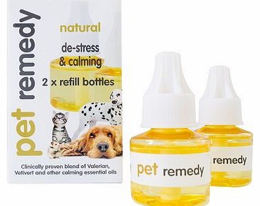 Pet Remedy Natural De-Stress and Calming Refill Pack, 40 ml, Pack of 2